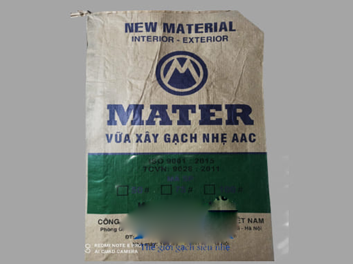 Vữa xây gạch AAC